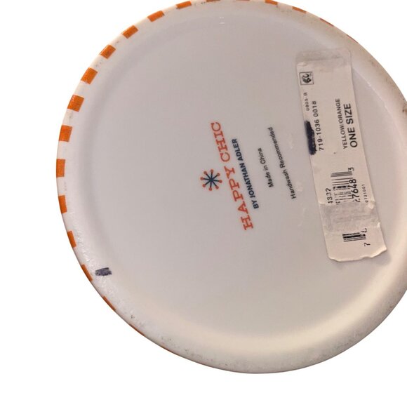 Jonathan Adler MCM Happy Chic Canister Orange Retro Design Decor Collectible - Picture 6 of 9